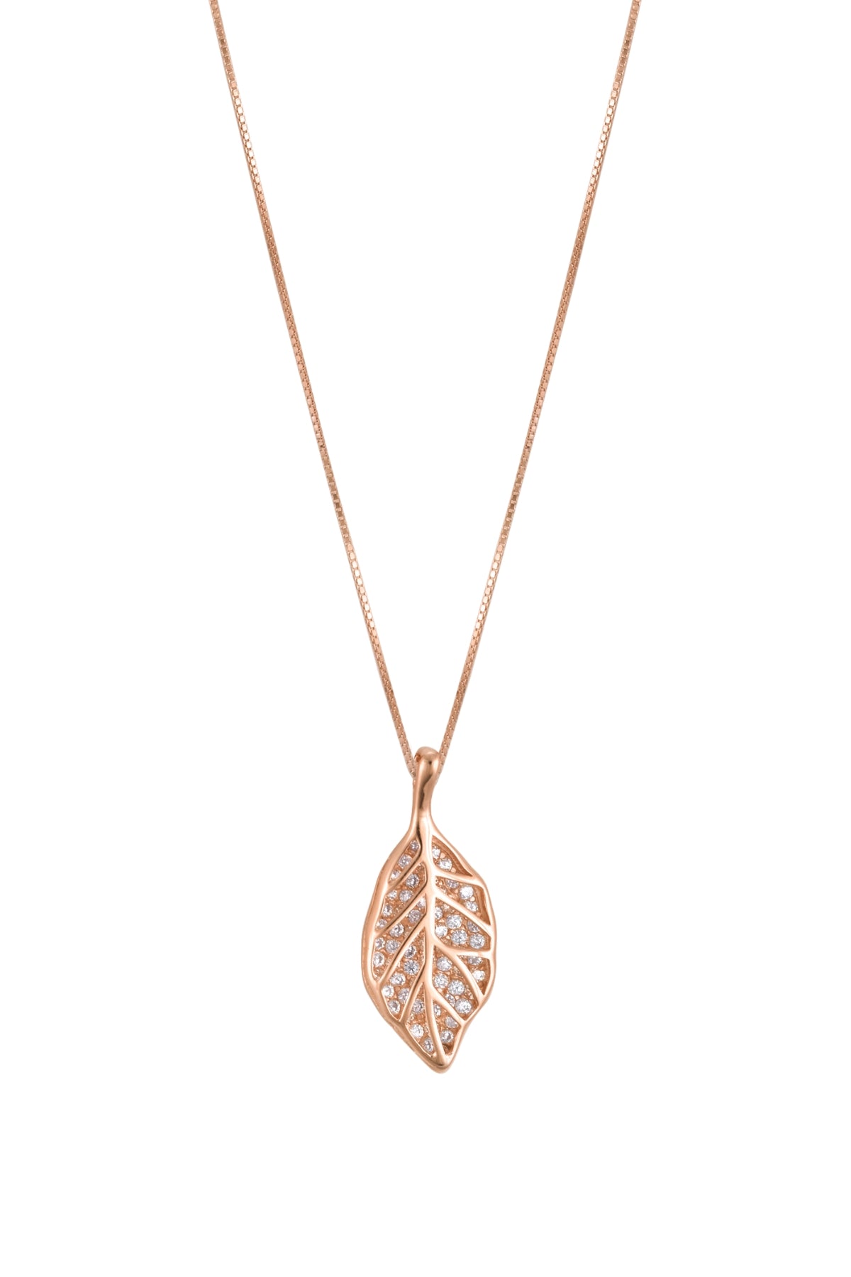 z Sparkling Leafy Necklace