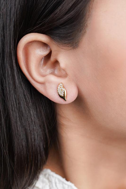 Gold Leaf Studs