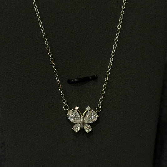 Solitaire Butterfly Necklace
