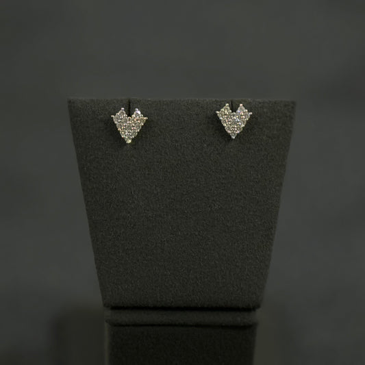 Bling Heart Studs (South Screw Back)