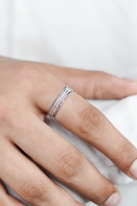 Double Strip Band Ring