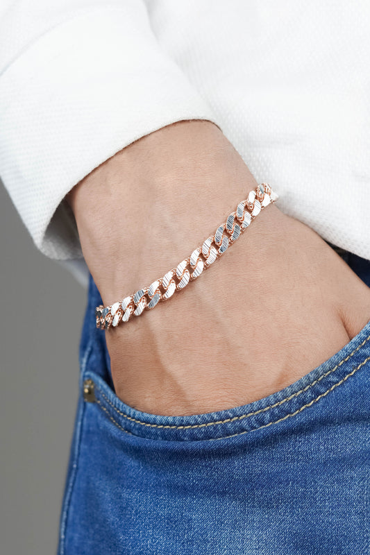 Rose Gold Cuban Bracelet