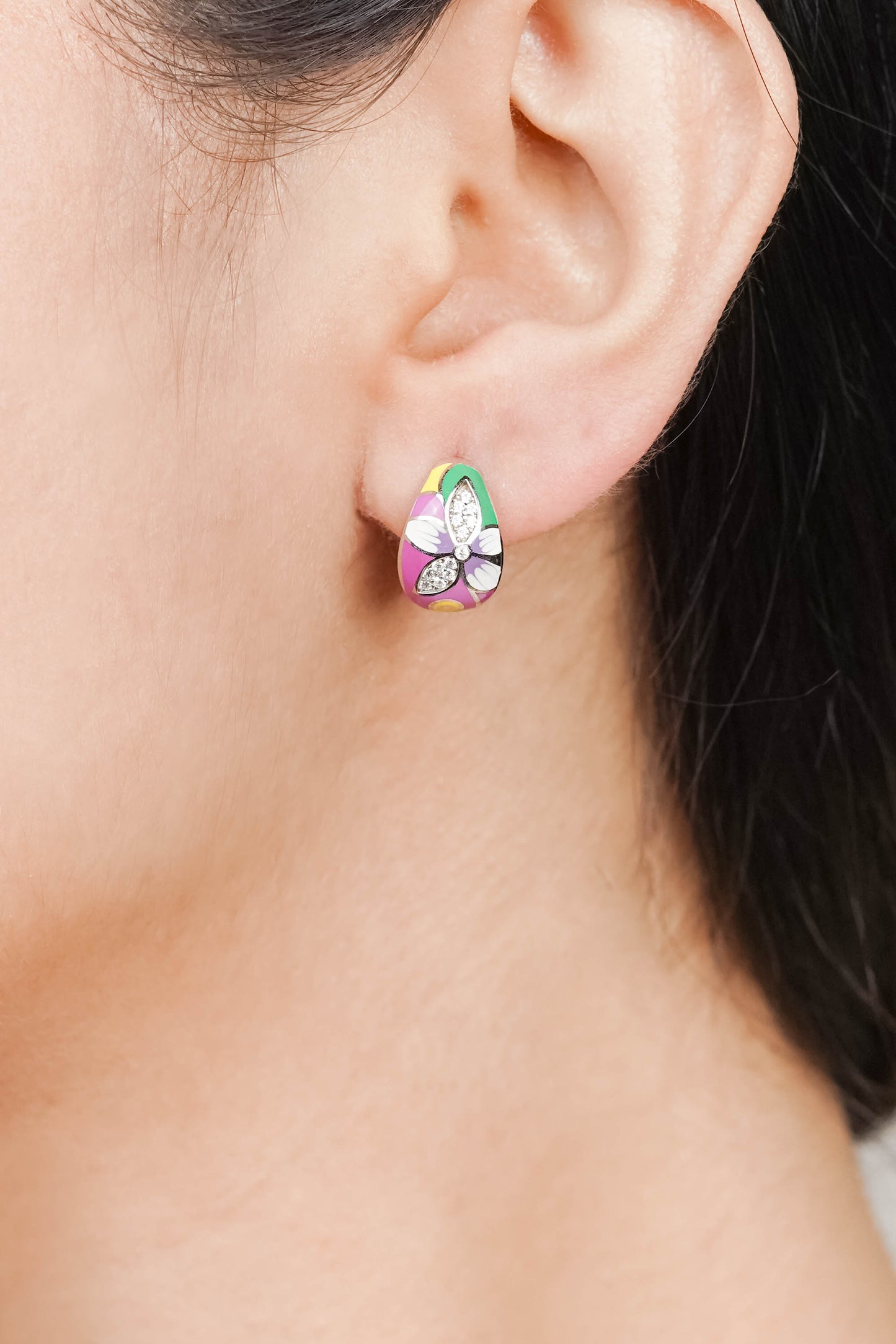 Rich Enamel Earrings