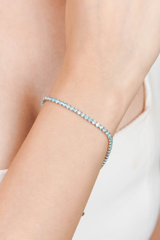 Sea Blue Tennis Bracelet