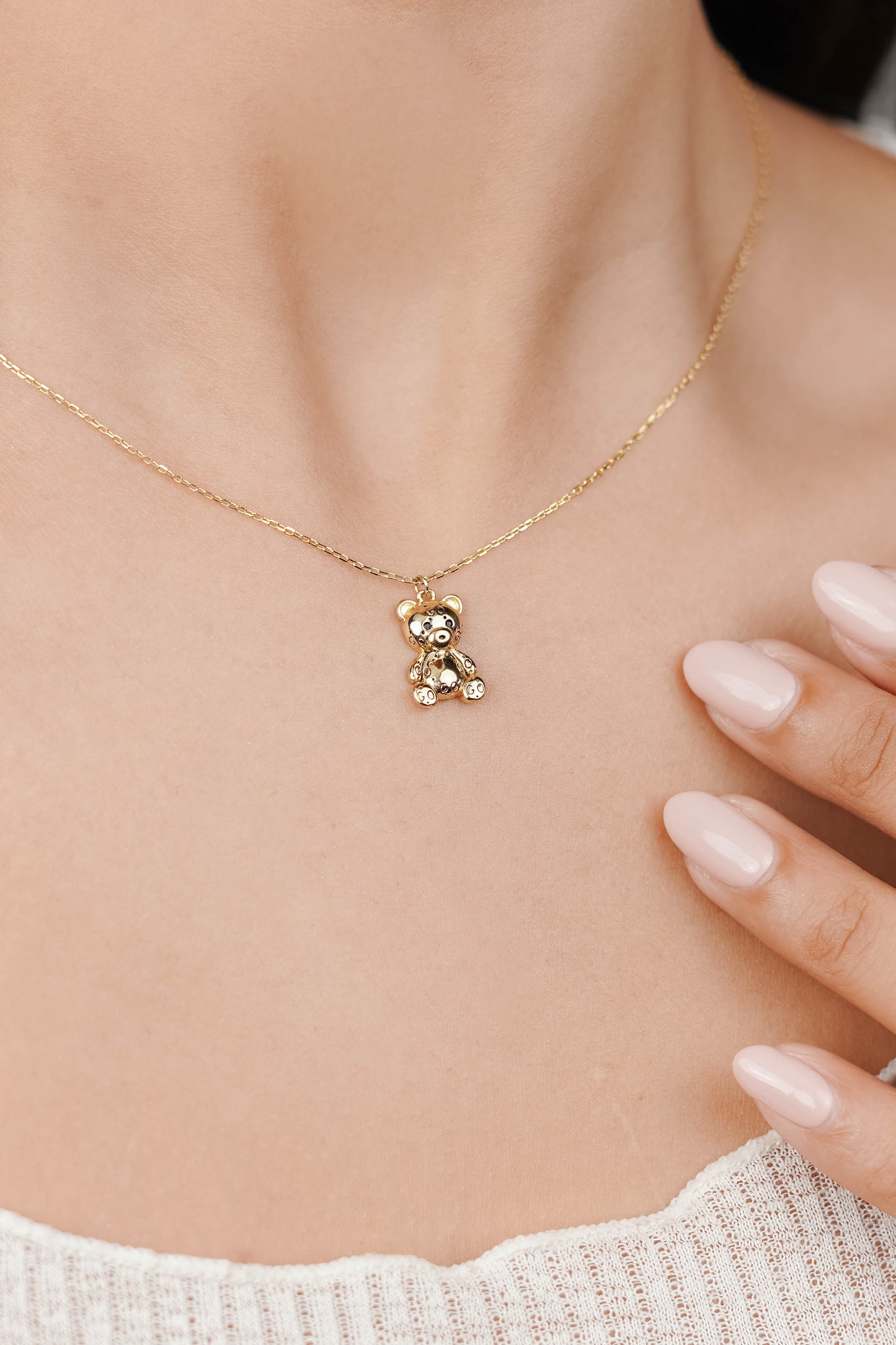 Golden Hour Teddy Necklace