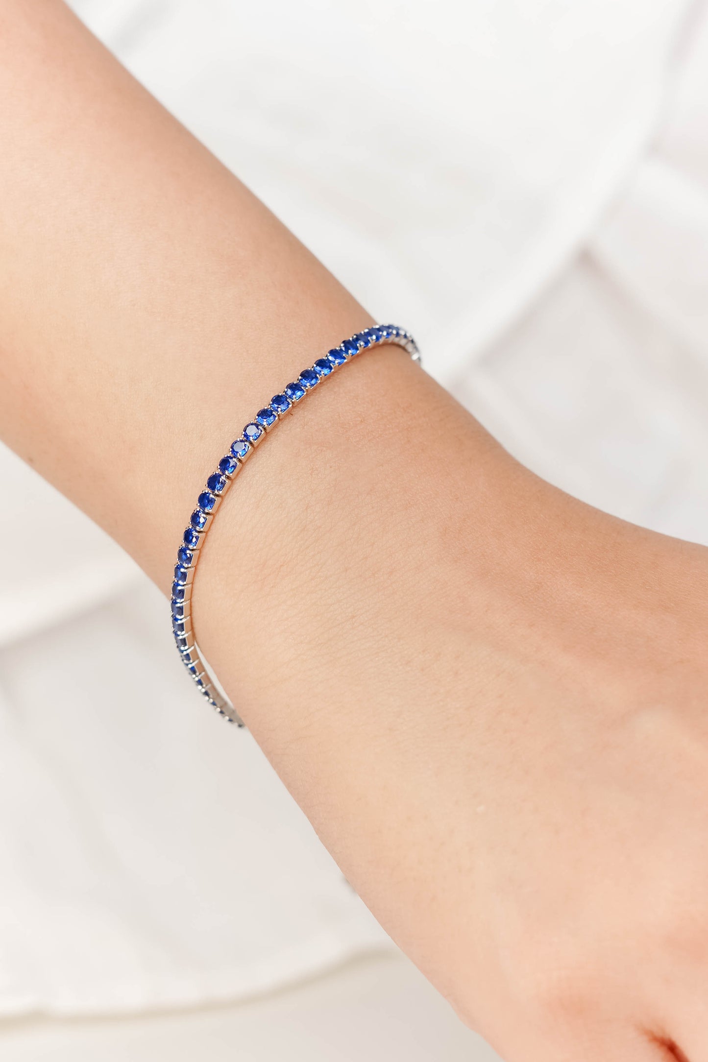 Dark Blue Tennis Bracelet