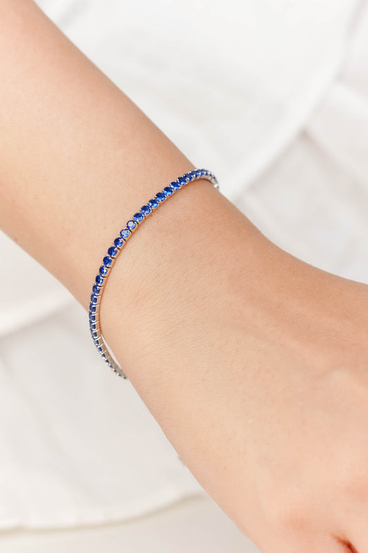 Dark Blue Tennis Bracelet