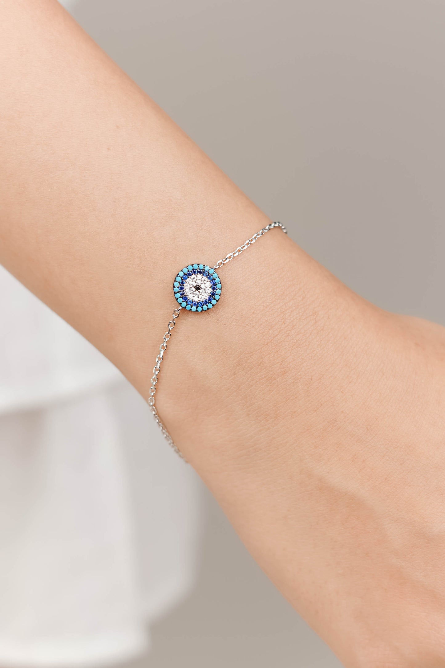 Evil Eye Bling Chain Bracelet